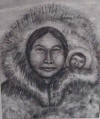 Ahgupuk original Inupiaq mother and child