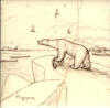 Ahgupuk original on ceramic tile of Arctic polar bear
