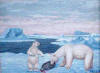 Ahgupuk artic polar bears feasting